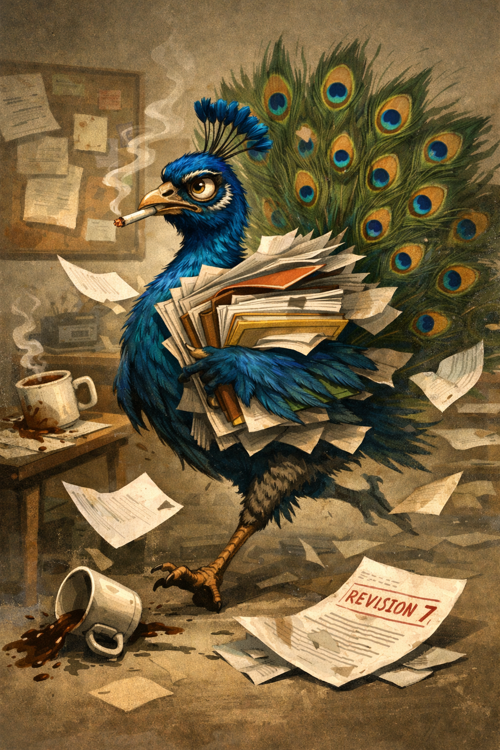 Jarvis the Peacock — original reference image